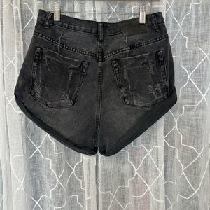 One Teaspoon mid waist bandit shorts